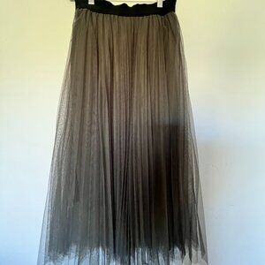Olive Green Tulle Skirt